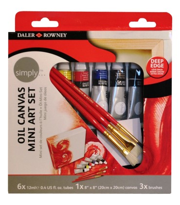 BASTIDOR CON OLEOS Y PINCELES DALER ROWNEY