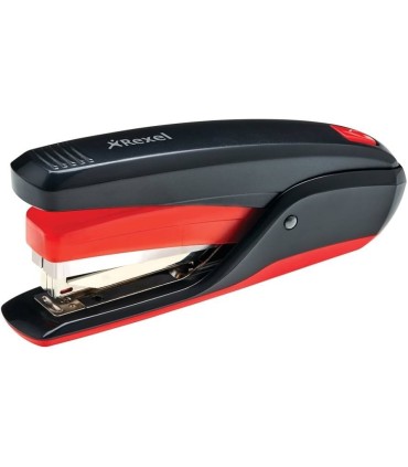 GRAPADORA POWEREASE COMPACT REXEL NEGRO-ROJO - HASTA 15 HOJAS