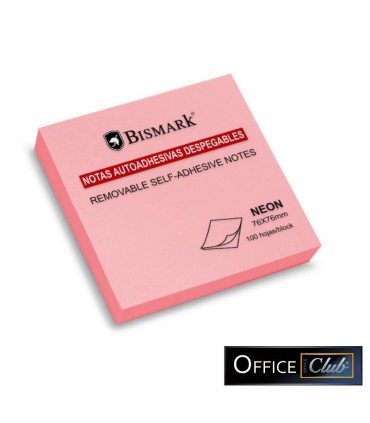 NOTAS AUTOADHESIVAS 76X127 ROSA NEÓN BISMARK