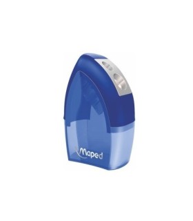 SACAPUNTAS MAPED TONIC CON DEPOSITO DOBLE ORIFICIO MÉTALICO