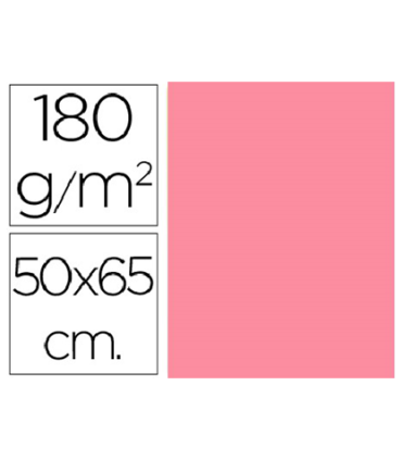 CARTULINA ROSA 180 GRAMOS 50X65 CM FABRISA
