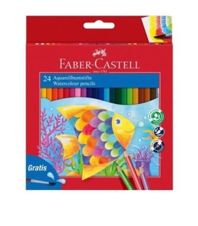 LAPIZ ACUARELABLE FABER CASTELL 24 UNIDADES