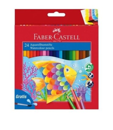 LAPIZ ACUARELABLE FABER CASTELL 24 UNIDADES