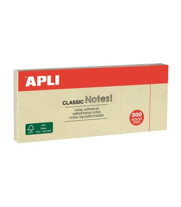 NOTAS AUTOADHESIVAS APLI 40x50mm 300 HOJAS