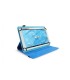 FUNDA UNIVERSAL 3GO AZUL CELESTE 10 1"-25 6CM - SOPORTE ROTATORIO - CIERRE ELASTICO