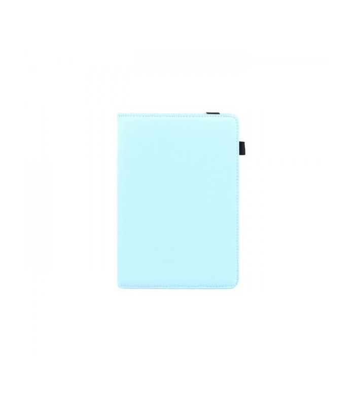 FUNDA UNIVERSAL 3GO AZUL CELESTE 10 1"-25 6CM - SOPORTE ROTATORIO - CIERRE ELASTICO