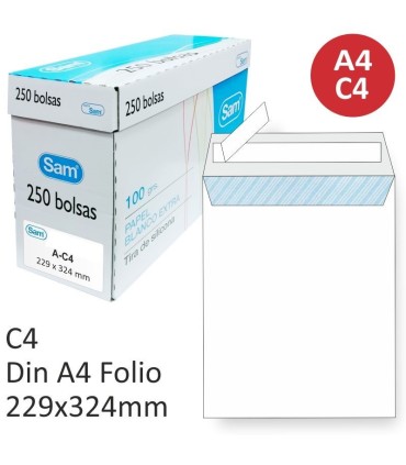 SOBRE BOLSA BLANCO 229X324