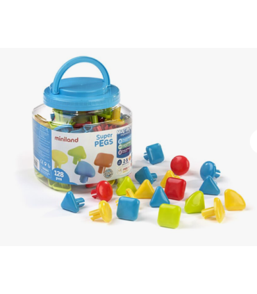 SUPERPEGS 39mm BOTE 128 PIEZAS MINILAND