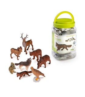 BOTE ANIMALES DEL BOSQUE 8 FIGURAS MINILAND
