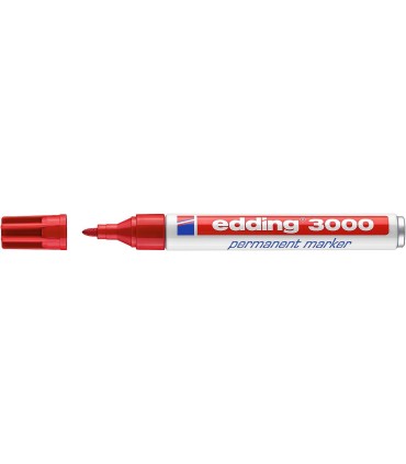ROTULADOR PERMANENTE EDDING 3000 ROJO