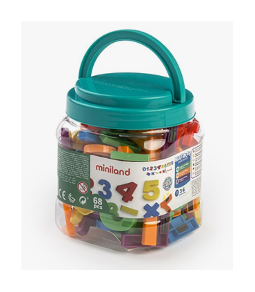 BOTE NUMEROS MAGNETICOS 162 PIEZAS MINILAND