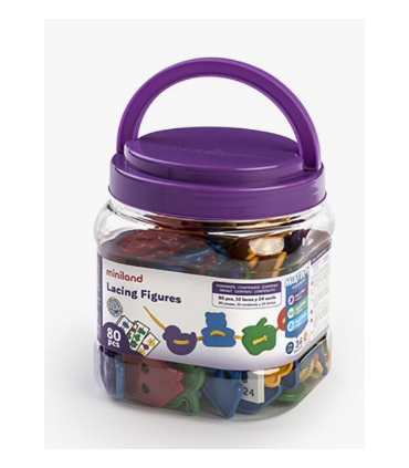 FIGURAS ENSARTABLES 80 PIEZAS MINILAND