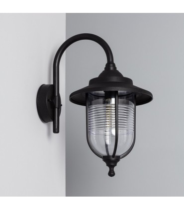 APLIQUE BM BERNA NEGRO - PROTECCION IP44 - ROSCA E27