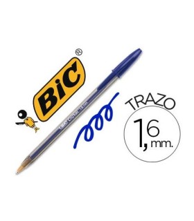 BOLIGRAFO BIC CRISTAL LARGE AZUL 1 6mm