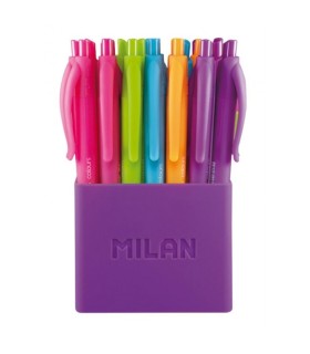 PACK 24 BOLIGRAFOS MILAN P1 TOUCH COLOURS SURTIDOS