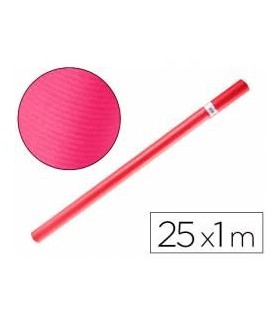 PAPEL CONTINUO FUCSIA 25MT FABRISA - PAPEL KRAFT FUCSIA 25 MTRS