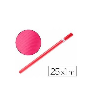 PAPEL CONTINUO FUCSIA 25MT FABRISA - PAPEL KRAFT FUCSIA 25 MTRS