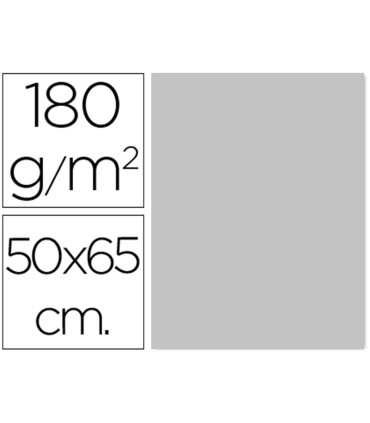 CARTULINA GRÍS 180 GRAMOS 50X65 CM FABRISA