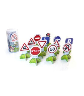 MINIMOBIL TRAFFIC SEÑALES EUROPA 12 PIEZAS MINILAND