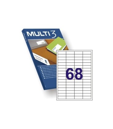 ETIQUETAS ADHESIVAS MULTI 3 48 5X16 9