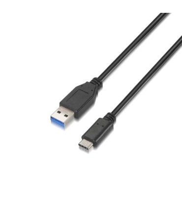 CABLE USB 3 1 GEN 2 AISENS 10 GBPS 3A NEGRO - USB MACHO - USB TIPO C MACHO - 1 METRO