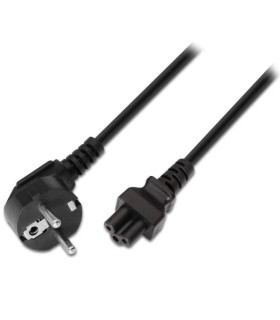 CABLE DE ALIMENTACION TREBOL AISENS A132-0172 NEGRO - SCHUKO MACHO A C5 HEMBRA - 1 5 METRO