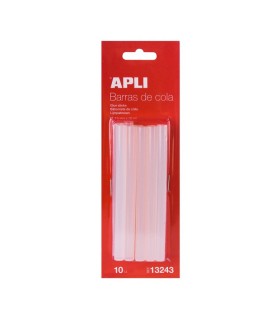 BARRAS SILICONA APLI 7 5mm x 10cm 12 UNIDADES