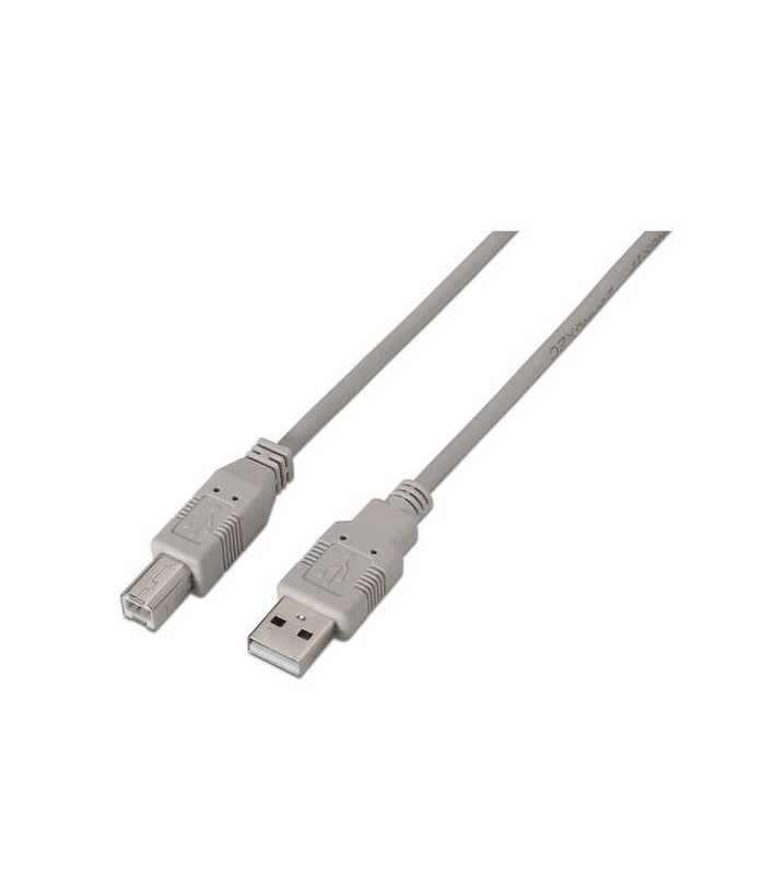 CABLE USB 2 0 IMPRESORA AISENS BEIGE - USB A MACHO-USB B MACHO - 1 METRO