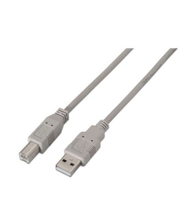 CABLE USB 2 0 IMPRESORA AISENS BEIGE - USB A MACHO-USB B MACHO - 1 METRO