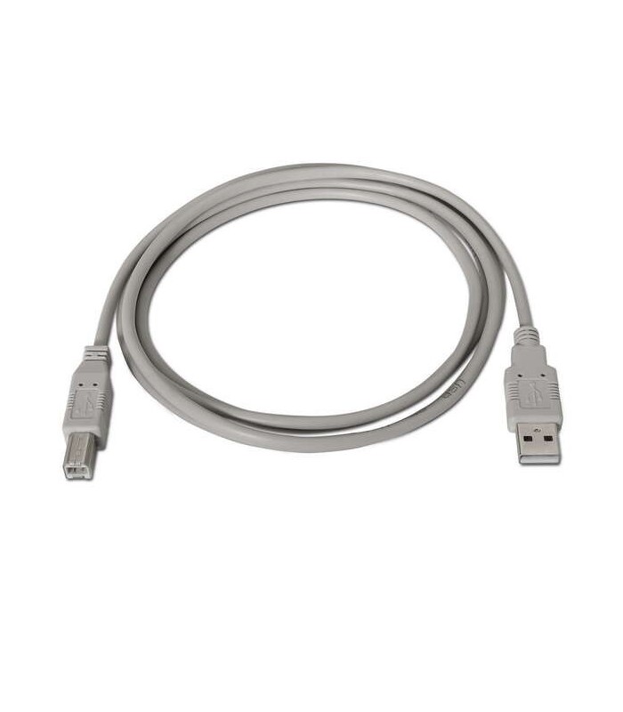 CABLE USB 2 0 IMPRESORA AISENS BEIGE - USB A MACHO-USB B MACHO - 1 METRO