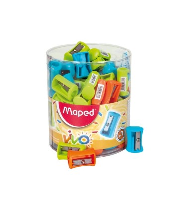 SACAPUNTAS PLÁSTICO VIVO MAPED