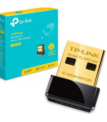 ADAPTADOR NANO USB WIFI INALAMBRICO TP-LINK WN725N - 150Mbps - SOPORTA WPS