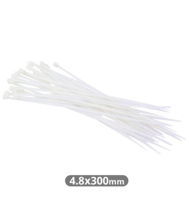 PACK 25 BRIDAS NYLON NATURAL GSC 300x4 8mm