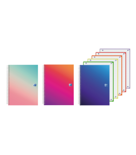 CUADERNO OXFORD A4+ EUROPEANBOOK GRADIENT LINES 120H OP 5X5