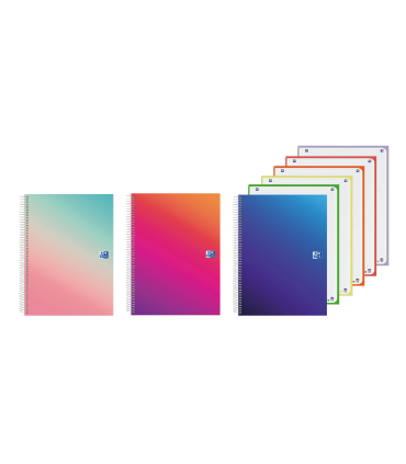 CUADERNO OXFORD A4+ EUROPEANBOOK GRADIENT LINES 120H OP 5X5