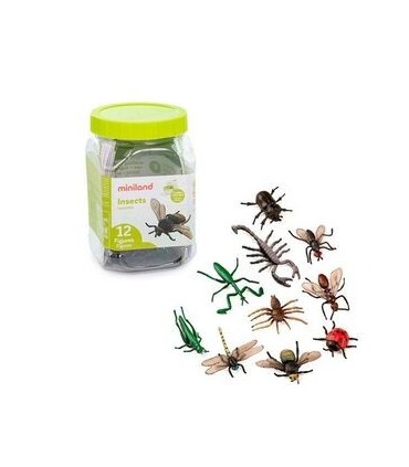 BOTE 12 INSECTOS MINILAND