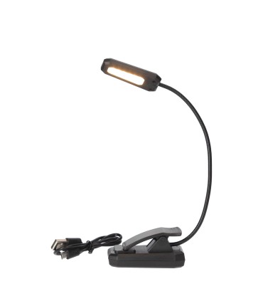 LINTERNA DE LECTURA LED GSC AJUSTABLE - PINZA DE SUJECION - 1W - 60 LUMENES - BATERÍA 10 H