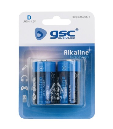 PILAS GSC EVOLUTION ALKALINA LR20 1 5V