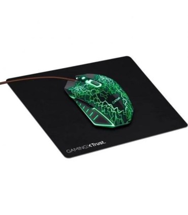 RATON CON CABLE TRUST GXT 783X + ALFOMBRILLA - USB 4000dpi - USO DIESTRO - 6 BOTONES - RGB