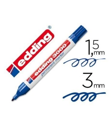 ROTULADOR PERMANENTE EDDING 3000 AZUL