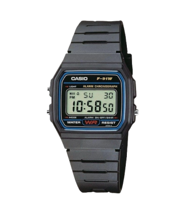 RELOJ CASIO F-91W -1CR EN CAJA
