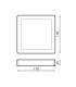 PLAFON BM LED CUADRADO 12W MARCO PLATA LUZ NEUTRA 4000K-4500K 1160 LUMENES