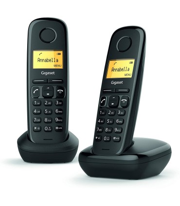 TELEFONO INALAMBRICO GIGASET A170 NEGRO - PACK DUO