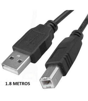 CABLE USB 2 0 IMPRESORA AISENS - USB A MACHO-USB B MACHO - 1,8 METROS