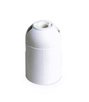 PORTALAMPARAS TERMOPLASTICO LISO GSC E27 BLANCO
