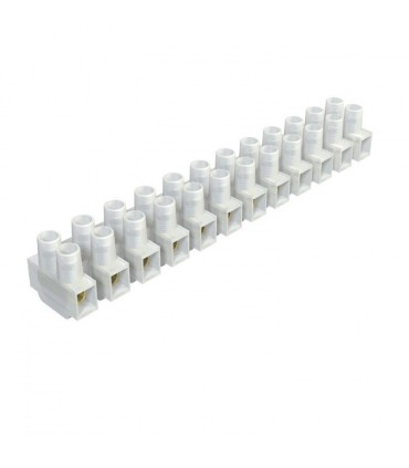 REGLETA DE 12 CONEXIONES GSC BLANCA - PACK 10 UNIDADES - 25mm2-60A