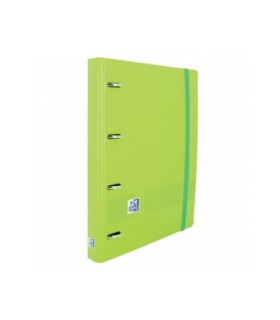 CARPETA 4 ANILLAS OXFORD CON RECAMBIO EUROPEANBINDER + 5X5 VERDE MANZANA