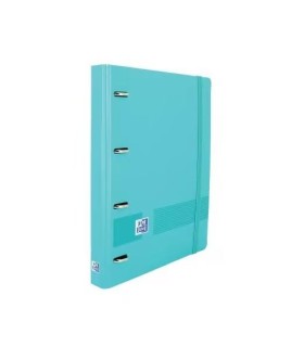CARPETA 4 ANILLAS OXFORD CON RECAMBIO EUROPEANBINDER + 5X5 VERDE AGUA