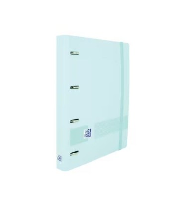 CARPETA 4 ANILLAS OXFORD CON RECAMBIO EUROPEANBINDER + 5X5 AZUL PASTEL