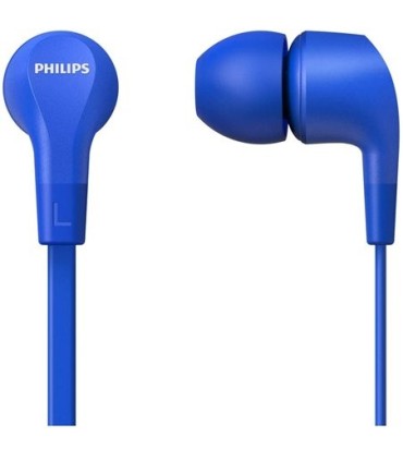 AURICULARES INTRAUDITIVOS PHILIPS TAE1105 AZULES CON MICROFONO Y CONTROL DE VOLUMEN
